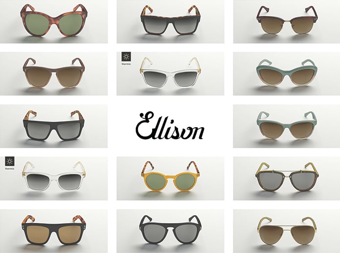 Ellison Eyewear product lineup