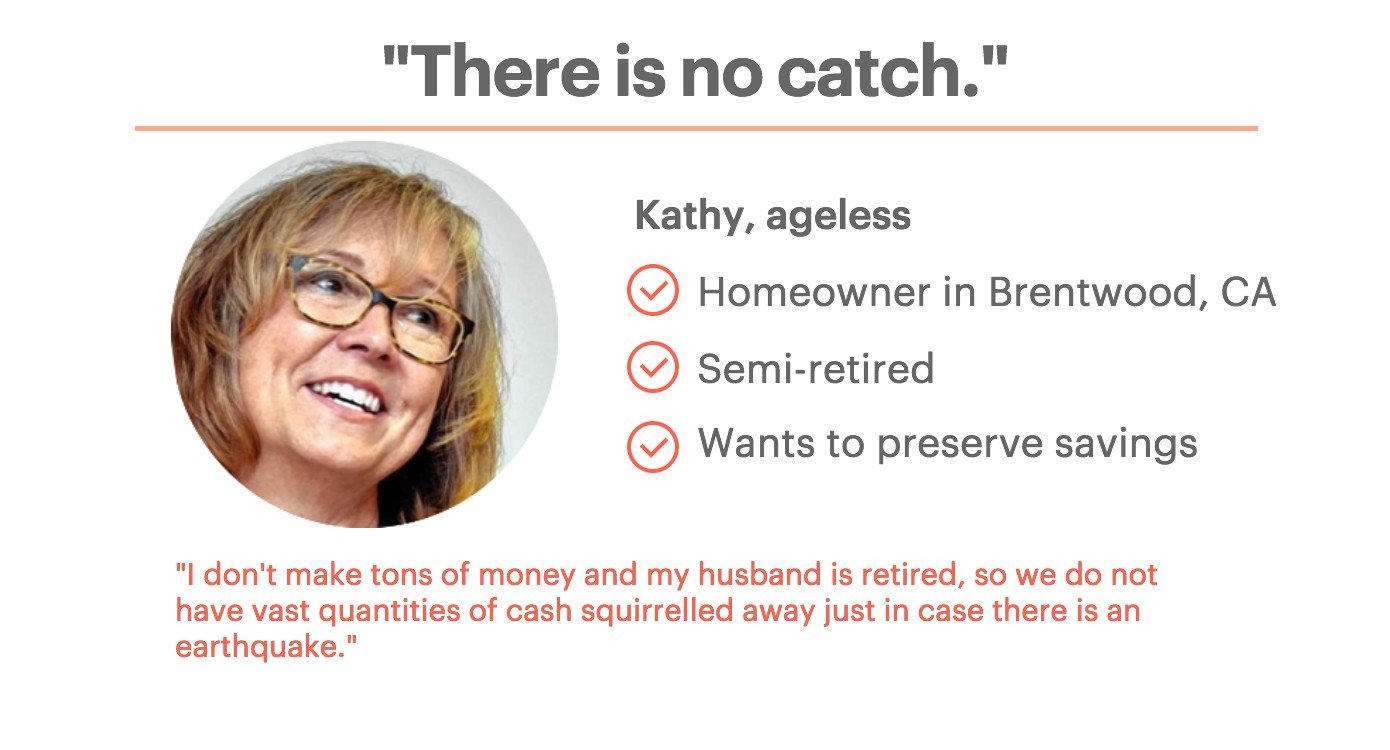 Quote from customer Kathy, semi-retired homeowner