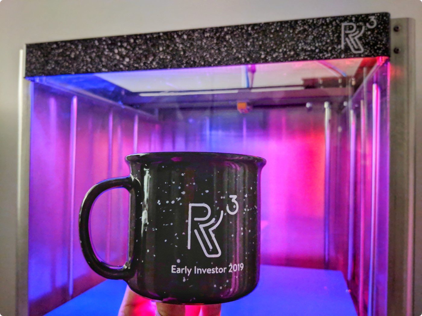 R3 Printing 'Galaxy Mug' Early Investor Perk + R3 Printer Pre-Production Unit