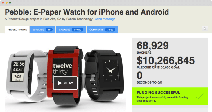 Pebble campaign example