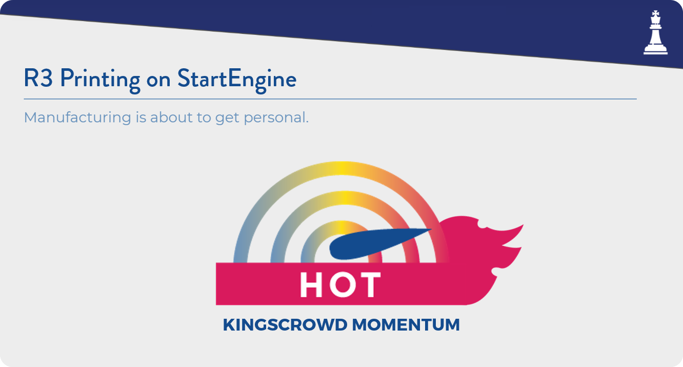 R3 Printing on StartEngine: KingsCrowd Momentum is HOT!